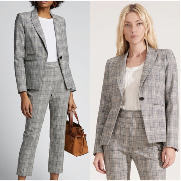 Veronica Beard Gray Plaid Blazer - Picture 4 of 7